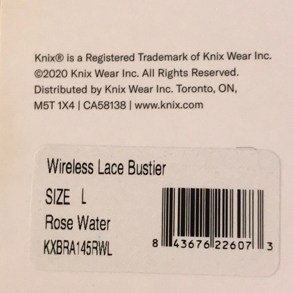 NWT KNIX Lace Bustier-Rose Water Pink-Large - Picture 6 of 6